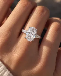 Brilliant Oval Diamond Engagement Ring