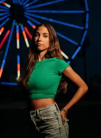 Senior portrait at The Wharf in Orange Beach, Alabama — posing