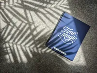 Time Magic Planner resting in natural light, representing intentional planning and work-life balance.