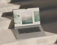 showit website design mockup for photographer wedding planners coaches