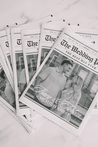 Bride&groomnewspaper