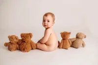 Baby posed for Milestone Photos in Charleston, SC