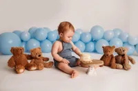 Baby sitting for Cake Smash Photos in Charleston, SC