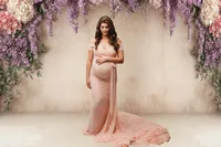 Expectant Mother poses for Luxury, Editorial Style Studio Maternity Portraits at Holy City Babies Portrait Studio in Charleston, SC.