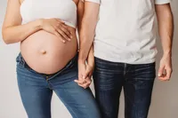Editorial Studio Maternity Photoshoot - Pregnant mother poses for Editorial Studio Maternity Portraits at Holy City Babies in Charleston, SC.