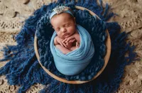 Newborn posed for Baby Photos in Charleston, SC.