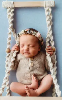Newborn posed for Baby Photos in Charleston, SC.