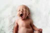 Best Baby Photographer in Charleston, SC poses Infant for Newborn Photoshoot.