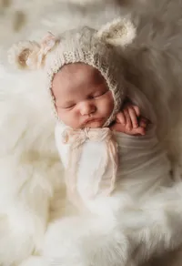 Newborn posed for Baby Photos in Charleston, SC.
