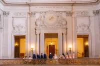 san francisco city hall mayor balcony wedding