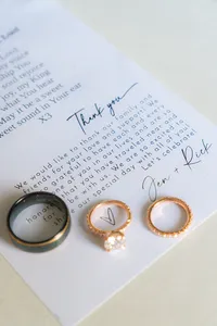 san francisco wedding hotel getting ready thank you card