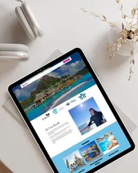travel agent mockup