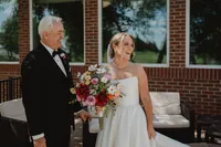 father with bride