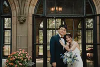 bride-groom-meadowbrook-garden-romantic