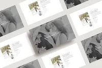 Screenshot of a light and airy showit website template