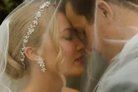 couple on their wedding day in NC