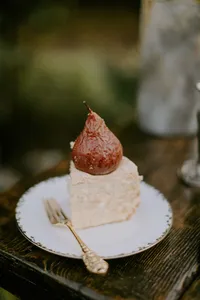 slice of cake for wedding dessert