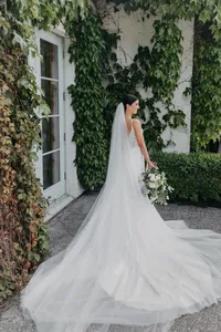 Bride portrait at ivy-covered private estate in Brush Prairie, Washington during modern romantic wedding.