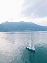 Private sailing experience during Lake Como elopement in Italy