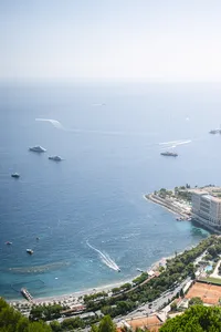 View of the Mediterranean from a clifftop venue on the French Riviera