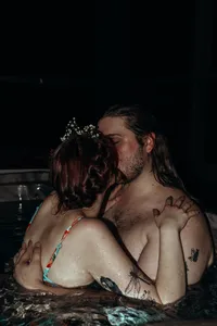 Newly married couple doing documentary and cinematic photos for their wedding / elopement at their blue ridge airbnb. Photos by Crimson Conure Photography based in Kennesaw, Georgia and Denver, Colorado