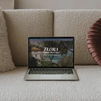 mockup displaying Flora Template