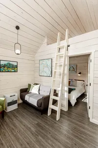 Intimate Alaska chalet at Bluewater Basecamp, a secluded cabin near Anchorage, perfect for couples exploring Eklutna and the area around Anchorage, Alaska.