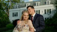 bride and groom posing after getting married at Darien community association wedding venue in Connecticut