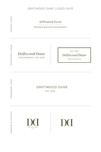 Driftwood Dune earthy brand kit template logo suite thumbnail