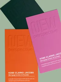 Mortgage Broker business card design case study for New Perspective Finance