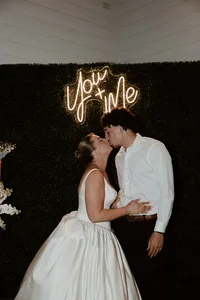 Add a fun photo booth to your reception