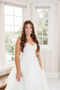 Detroit wedding photographer capturing portrait of bride