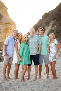 Family group picture during a family photography session in Orange County