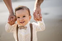 baby boy during a family photo session in Orange County