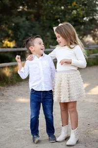 Kids at a family photo session in Orange County