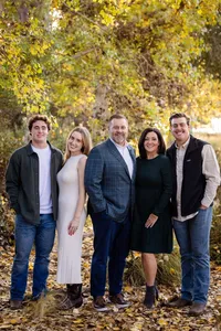 Outdoor family portrait during a family photography session in Orange County