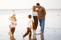 family during a family photo session in Orange County