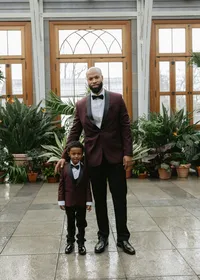 Groom with son