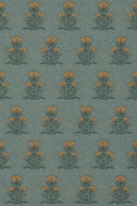 Sketch Floral Block green