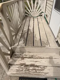 Maple Grove exterior porch painting