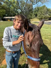 boy with horse during life skills day