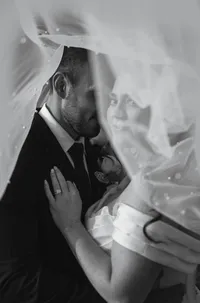 wedding day black and white
