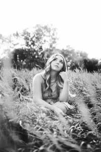 Fine art senior portrait of Minneapolis high school senior with editorial style