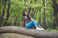 editorial senior portraits at Theodore Wirth Park Minneapolis
