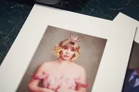 Senior portrait print presented as a finished wall art piece