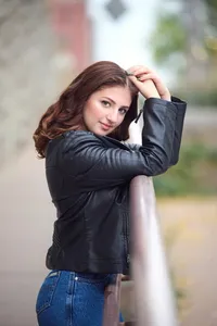 Stylized senior portrait emphasizing confidence, creativity, and presence