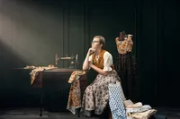 Sewing knitting fashion senior portrait photographer composite -2