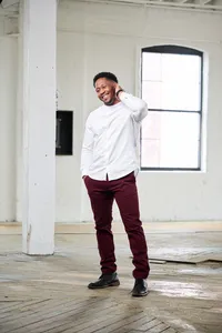 Business headshot for Minnetonka professional man with genuine smile and modern casual styling