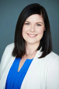 Professional headshot for attorney or legal professional photographed in St. Paul studio