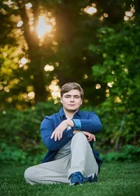 Creative senior portrait session for high school seniors in the Twin Cities